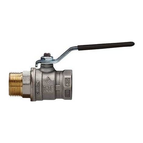 VANNE À BILLE À PASSAGE TOTAL MF LEVIER EN ACIER JUNIOR SFER Taille : 1"  DN 25  PN 40