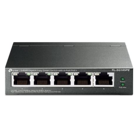 Switch TP-Link TL-SG105PE 5 Puertos/ RJ-45 10/100/1000 PoE