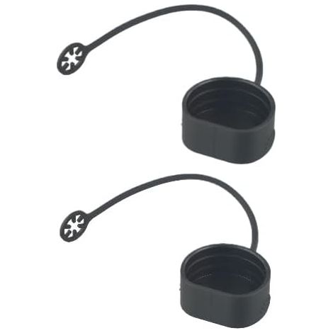 Cache-câble de charge en PVC noir, capuchon de protection de type 2 pour borne de recharge de véhicule électrique, 63 mm x 56 mm (2 pièces) (1/5)