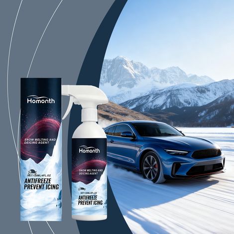 Schneeschmelz- und Enteisungsspray für die Autoscheibenreinigung, winterlicher Frostschutz im Außenbereich, Enteisung und Beschlagentfernung – 120 ml -- DTEKGAZ (1/5)