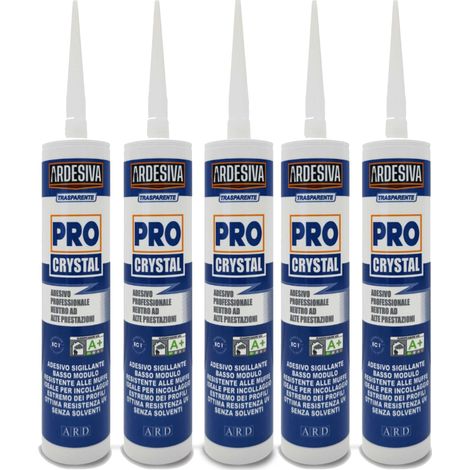 5 boccette di Colla 290ml ARDESIVA superpotente per BATTISCOPA e BOISERIE in Legno, MDF, Polimeri