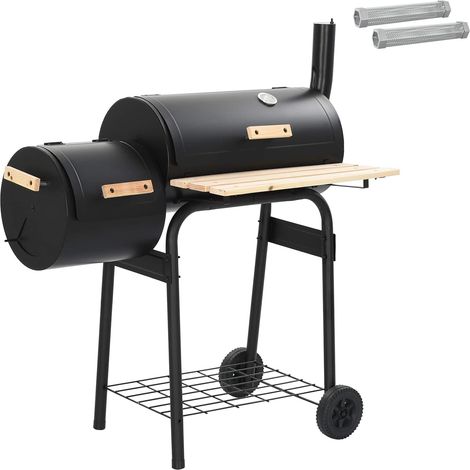Outdoor Grill 103 x 60 x 113 cm Steel Black vidaXL (1/5)