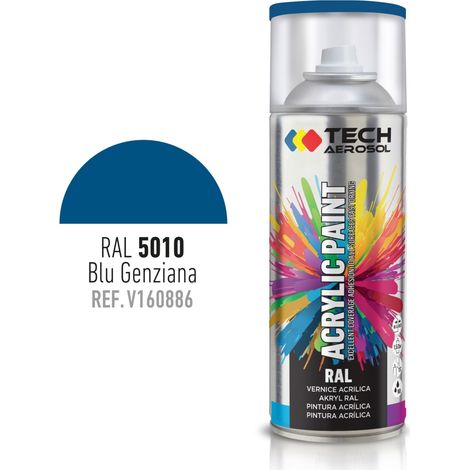 SPRAY ACRILICO BLU GENZIANA 400ML RAL 5010.