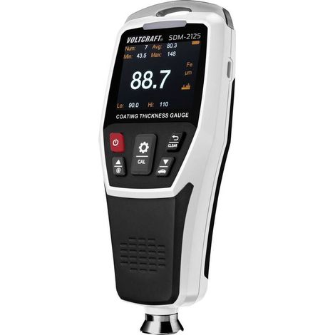 [GEBRAUCHT] B-Ware VOLTCRAFT Schichtdicken-Messgerät SDM-2125 Wirbelstrom 0-1250µm LCD 130g (1/2)
