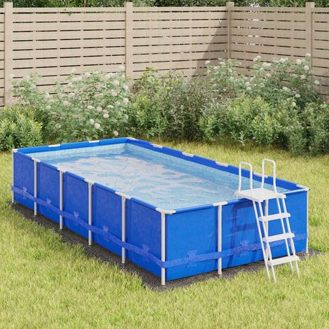 Schutzfolie für Schwimmbäder grau 420x220 cm geotextiles Polyester