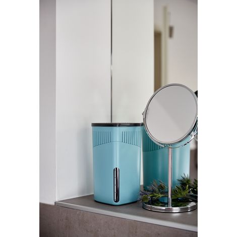 Désumidificateur WENKO Drop turquoise 2 x 1000 g pour maison absorbeur d'humidité design recharge désumidificateur anti-humidité sans électricité blocs calcium chlorure pour espaces jusqu'à 80 m³