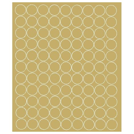 Pegatinas circulares de 4 cm, pegatinas circulares con puntos, 99 piezas, acabado dorado brillante.