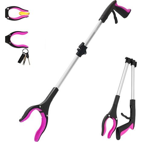 32-Zoll-Gegenstandsheber (Tragkraft: 10 Pfund) mit starkem Magneten (neu, pink) 1 Stück (1/4)