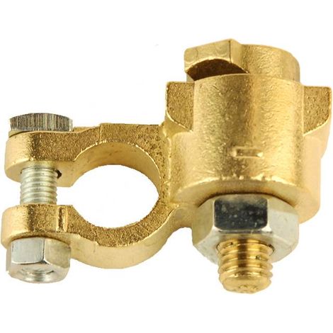 Oc-Pro – Cosse de batterie double serrage négative – Diamètre passage câble 16 mm – Spécial engins – Connexion sécurisée et durable