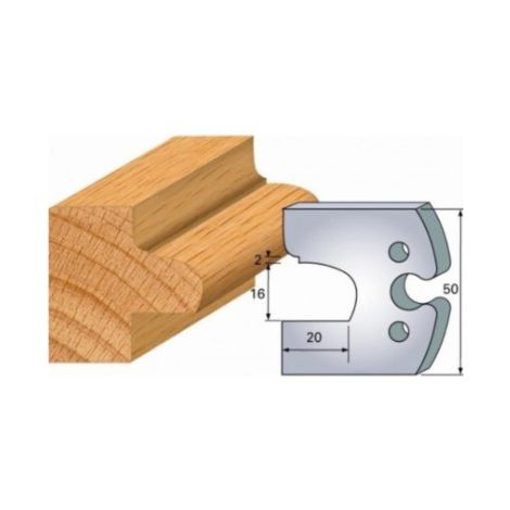 JEU DE 2 FERS PROFILES ACIER HT 50MM N°278