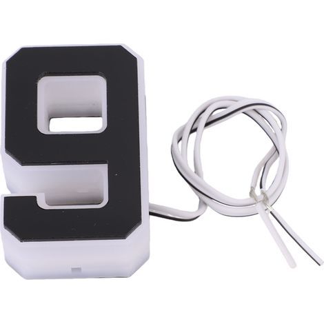 LED numéro de maison 9 étanche à l'eau moderne rétro-éclairé lampe d'adresse pour usage commercial résidentiel (1/5)