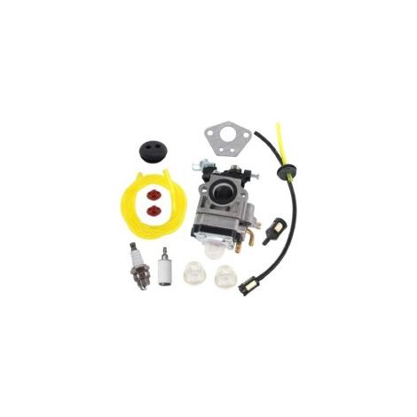 Kit carburatore per motore decespugliatore da 52cc, 49cc e 43cc, candela e filtro carburante inclusi.