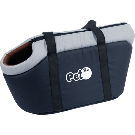 Sac de transport pour chat, doux, imperméable, respirant, pliable, portable, pour chien, sac de voyage avec bretelles pour toutes les saisons, noir 43x30x28cm/17.0x11.8x11.0in (1/5)