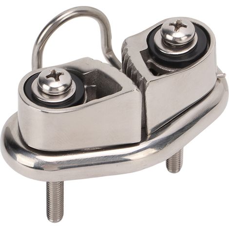 Poulie de coincement bateau avec anneau de guidage en acier inoxydable 316 poli miroir pour cordage 10mm, équipement de voilier (1/5)
