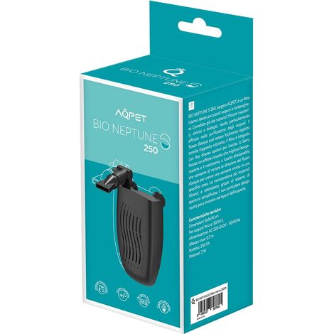 AQPET Filtro Interno per Acquari e tartarughiere Completo di Materiali Filtranti Silenzioso e Potente 250 lt/h per acquari Fino a 40 Litri (1/5)