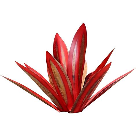 Planta de agave de metal para armar, antimetal, escultura de agave: decoración de jardín para patio, jardín y terraza. (1/5)
