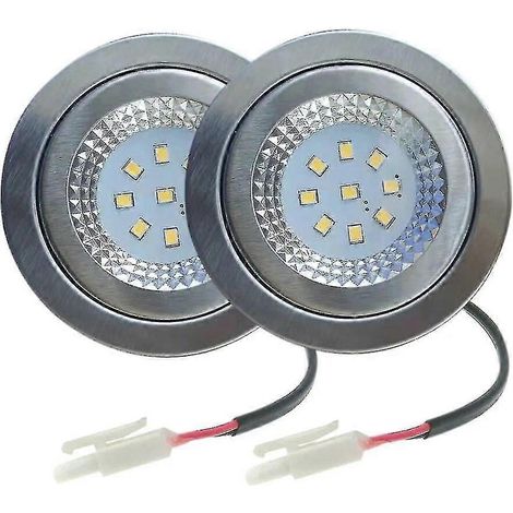 Deux lampes LED pour la ventilation de la hotte aspirante, alimentation 15W 12V CC, peuvent remplacer les ampoules halogènes de 20W pour la filtration des fumées. (1/4)