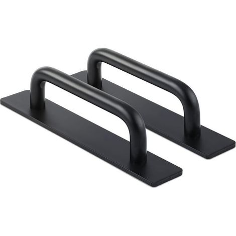 Poignée de Porte Auto-Adhésive, 2pcs Poignées Auto-Adhésives de Porte Noire Mat pour Poignées Placard Tiroir d'Armoire Cuisine (Noir Mat)