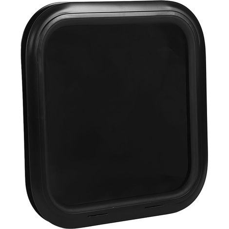 Fenêtre fixe 500 x 500 mm pour camping-car, cadre en alliage d'aluminium, verre trempé résistant aux UV et étanche, pour yacht et camping-car, épaisseur de paroi de 26 à 31 mm