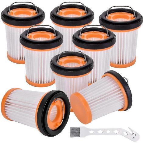 Lot de 8 filtres de rechange en tissu pour aspirateur sans fil portable Shark Ion W1 S87 Wv200 Wv201 (1/5)