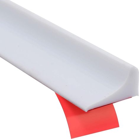 Seuil de douche, joint d'étanchéité, 3,0 m x 2,0 cm x 1,2 cm, utilisable pour lavabo, cabine de douche et baignoire. (1/5)