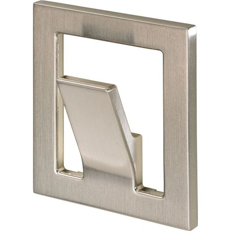Hettich Garderobenhaken 1 Haken 6,0 x 7,0 x 2,0 cm Edelstahl-Optik Möbelbeschläge