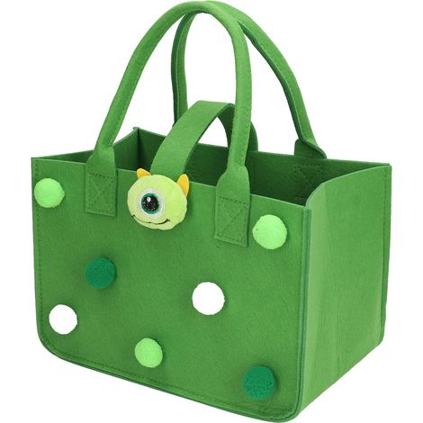 Filz-Geschenktüte mit großem Fassungsvermögen und Fächern, ideal für Babys und Kleinkinder, Grün (1/5)