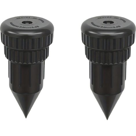 Ensemble deux pièces avec porte-clés dissimulé - Organisateur de clés - Coffre-fort à clés extérieur - Boîte de rangement - Pot à clés de jardin - Noir - Matériau ABS (1/4)