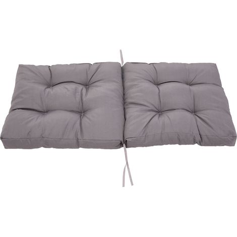 Dark Grey Outdoor One-piece Waterproof and Sun-proof Thickened Chair Cushion 106cm W x 53cm D (1/5)