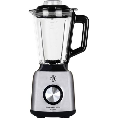 Mixeur Blender 2000W, Blender Smoothie Bol en Verre, Grande Capacité 1.5L, Mixer pour Jus Soupe et Smoothies, Moteur 100% Cuivre avec 5 Vitesses, Inox (1/5)