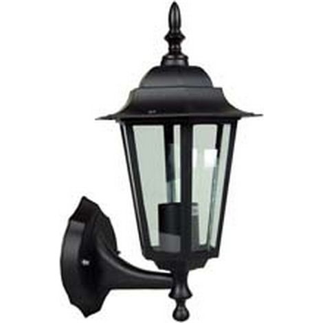 1PZ LANTERNA CON BRACCIO INFERIORE MODELLO BERLINO - 60w IP44 mm.215x325h. colore nero