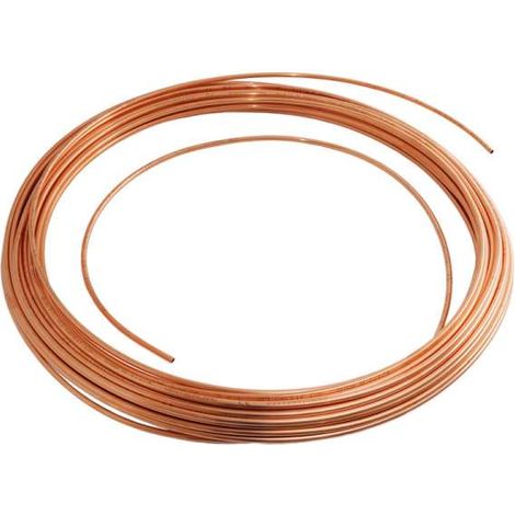 Kupferrohr weich DIN DVGW in Ringen 15 x 1,0 mm Rolle 50m