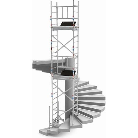 Trabattello per scale 2 piani - Altezza max. di lavoro 6.00m - ES410ESCA (1/5)