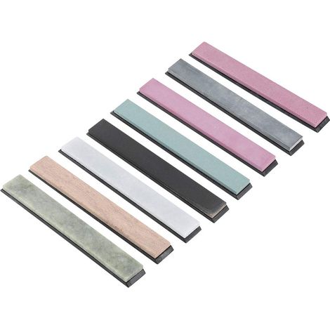 Set di 8 pietre ad acqua – 240/400/800/1000/3000/5000/8000/10000 – per affilare coltelli da cucina/da caccia/tascabili (1/5)