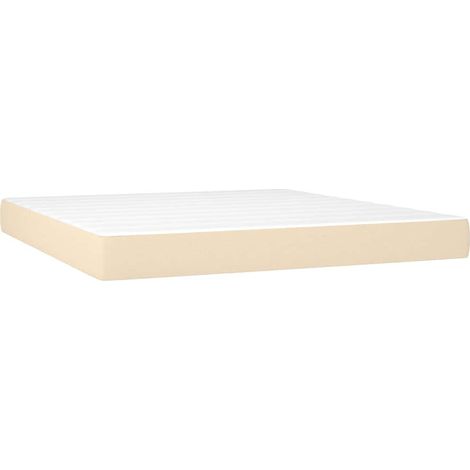 Maison Exclusive - Materasso a Molle Insacchettate Rigidità Media Crema 180x200x20 cm in Tessuto (1/5)