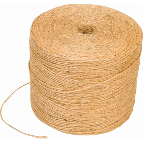 Werka Pro – Ficelle agricole sisal 1200 mètres – Résistance à la rupture 65 kg – Pour travaux agricoles en extérieur – Fibres naturelles