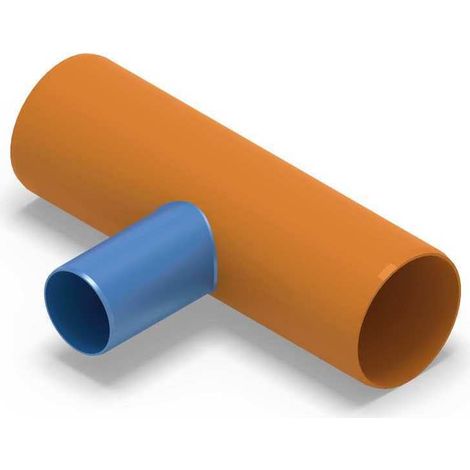 Distributeur thermique AWADUKT DN 315 BL 1 m, 1 raccord DN 200, centré