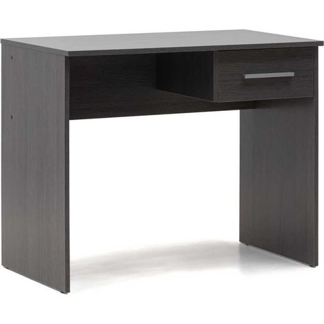Mesa Escritorio con cajón pequeña 90x50x73cm acabado color ceniza (1/5)