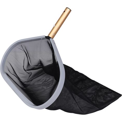 Épuisette feuilles pour piscine, filet maillé, râteau de nettoyage, accessoire pour enlever débris végétaux (1/5)