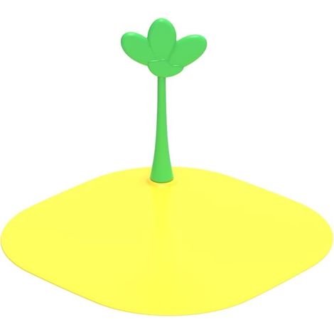 Copertura per scarico a pavimento per la casa, filtro in silicone per lavandino, bagno, cucina (giallo, taglia unica) (1/4)