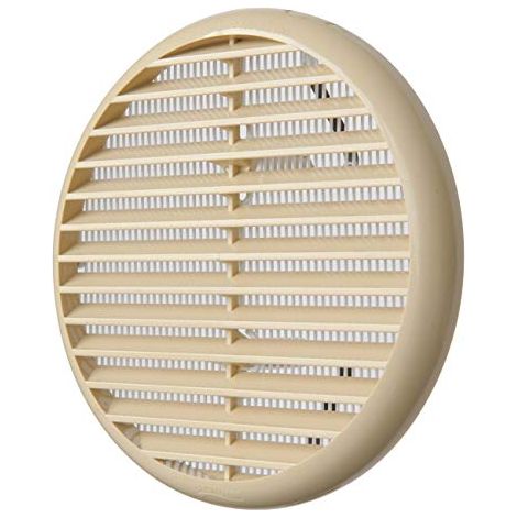 First Plast TUR125S-Y Grille ronde a clipser avec moustiquaire d.155 80