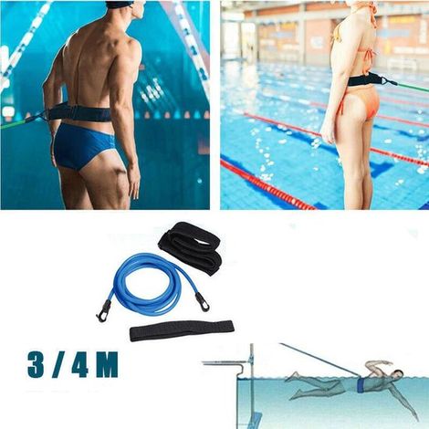 Fascia elastica statica per nuoto da 4 metri (blu) (1/4)