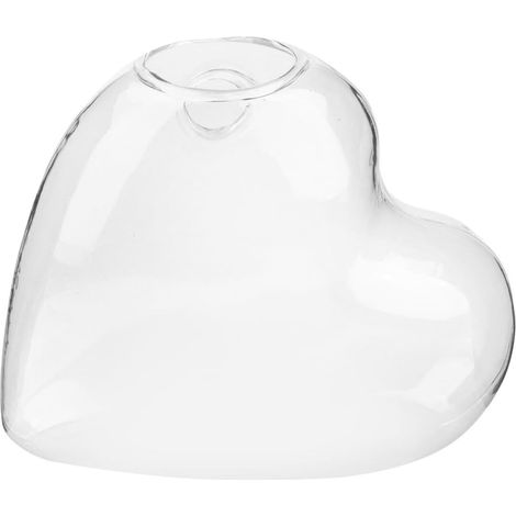 SHERCHPRY Pot de fleurs suspendu en forme cœur, vase hydroponique pour salon et bureau (1/5)
