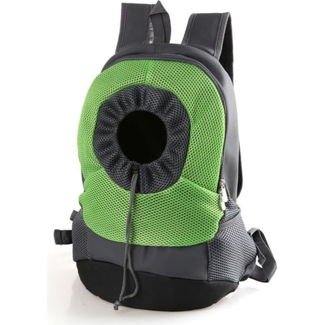 Sac à Dos Respirant Confortable pour Animaux de Compagnie pour Faire du vélo, Faire de la randonnée, Voyager, Faire du Shopping (L Size, Green)-Fei Yu (1/5)