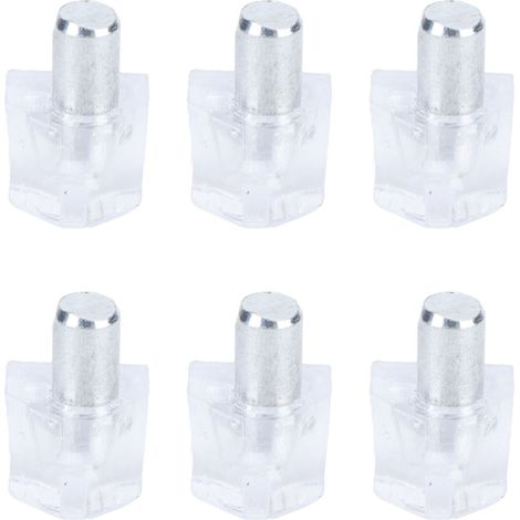 Lot de 50 supports d'étagère transparents, fixations et clips pour meubles
