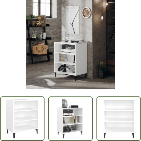 vidaXL Stauraum - Sideboard Weiß 57x35x70 cm Holzwerkstoff (1/5)