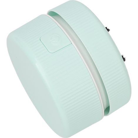 Mini aspirateur de bureau, aspiration puissante, facile à nettoyer, portable et à main, idéal pour la maison, le bureau, le canapé et le clavier (vert). (1/5)