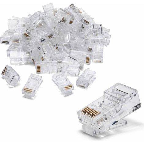 Conector RJ45 UTP CAT. 5, paquete de 50 piezas