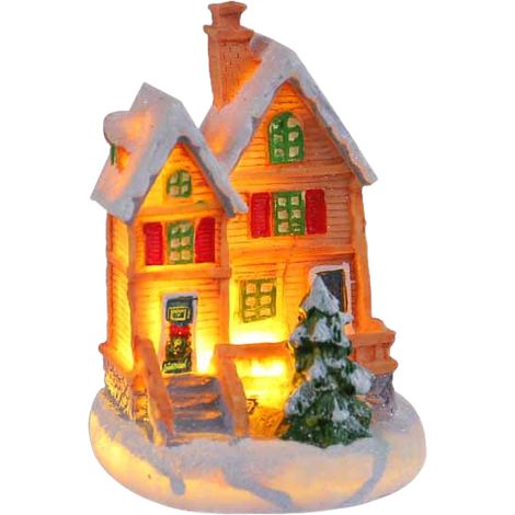 Elegante decoración de escritorio, figura artística única para estantería y mesa - T2-52 Casa de muñecas de resina de tamaño mediano, Modelo G (1/2)