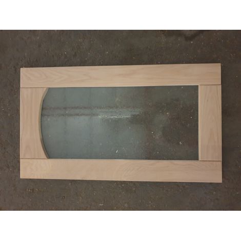 Porte De Cuisine Nature Brut H35xl80 Cm Vitrée Gd Menuiseries (1/2)